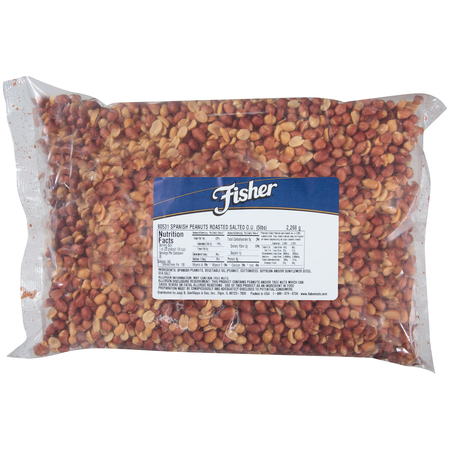 FISHER Fisher Roasted Spanish Peanuts Salted 5lbs 80531